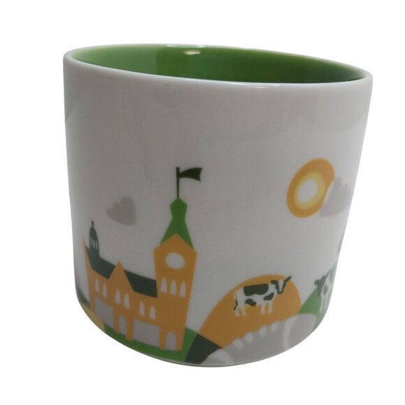 Starbucks "You Are Here" Wisconsin Mug 14 Oz White & Green Collectible Cup - Picture 3 of 5
